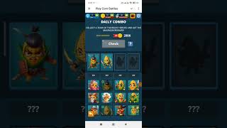 19 November play corn battles daily combo | daily combo corn battles | Combo card corn battles