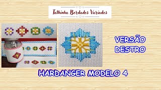 *264* BORDADO HARDANGER PARA INICIANTES *VERSÃO DESTRO* Tathinha Bordados Variados