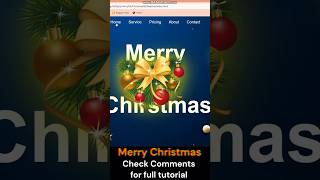 🎄 merry christmas 🎄 | html and css  #status #trending #shorts #top #viral #youtube #adventure