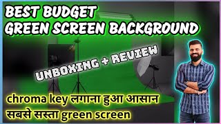 Best budget green screen background | sabse sasta aur badhiya green screen | unboxing & review | AKG