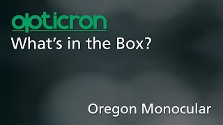 What's in the Box Opticron Oregon Mono