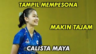 CALISTA MAYA terbaru 2022 makin tajam di set ke 2 | Volleyball women's Indonesia voli cantik