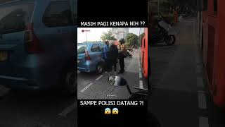 Ada apa nih sampe polisi dateng ?? #motovlog #vlog #morning #motovlogger