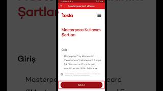 Tosla kart Masterpass kart ekleme