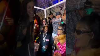 Naira Marley sprays bundles of cash at Angela Okorie’s Birthday party