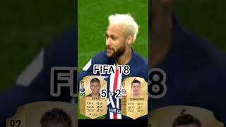 Neymar VS Lewandowski Fifa 12 - 22 #neymar #lewandowski #soccer #messi #ronaldo #shorts