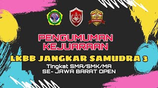 PENGUMUMAN KEJUARAN LKBB JANGKAR SAMUDRA TINGKAT SMA/SMK SE DERAJAT