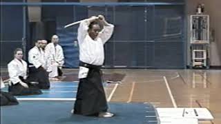 F. Toyoda, instr. seminar Chicago `98 - part 3, Bokken suburi, Bokken kata 1 & 2, Bokken dori