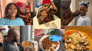 BEHIND THE SCENE OF ODOGWU JR’s 1st BIRTHDAY PARTY | FOOD COOKING, DECORATING AND THE VIBE…