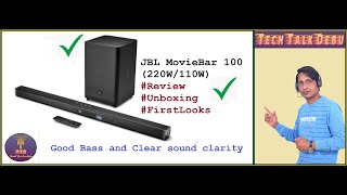 JBL movie bar 100 unboxing and review | 220w and 110w | Flipkart | Awesome product by Harman Kardon