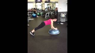 Plank to Push ups on the Floor or Bosu