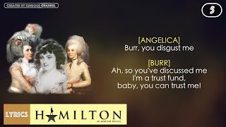 #5 Hamilton - The Schuyler Sisters (VIDEO LYRICS)