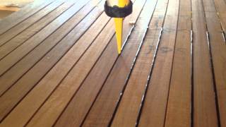 caulking New  Teak Deck