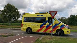 A1 Otaris CR Ambulance 02-133 Franeker met spoed naar het MCL vanaf melding in Dronryp