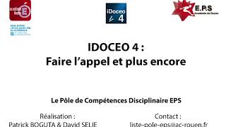 #01 IDOCEO sur IPAD Faire l'appel et plus encore