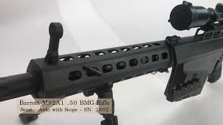 1001 Barrett M82A1 .50 BMG Rifle with Optic [October 18, 2024]