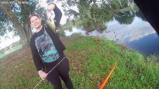 Golf Course Goes Crazy! Bass Fishing FL!