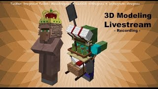 3D model Crown and backpack creation Livestream