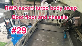 #29 escort rs turbo RWD conversion restoration custom boot floor