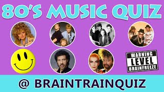 80's MUSIC QUIZ part 2: Brainfreeze level