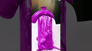 Cleaning Purple Paint Roller Satisfying ASMR 💜