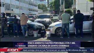 DNCD arresta cuatro personas con 7 mil gramos cocaína en Santo Domingo Este