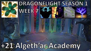 +21 Algeth'ar Academy (Fortified) | Preservation Evoker PoV M+ | Dragonflight Mythic Plus