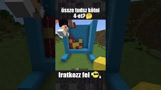 Össze Tudsz Kötni NÉGYET? 🎈 #minecraft  #minecraftmemes #minecraftmoment #shorts #bearmedve