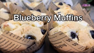 How To Make Blueberry Muffins (With Cream Cheese) *ASMR