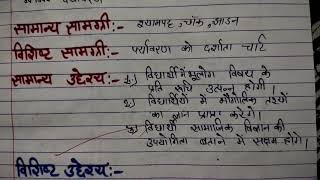 सामाजिक विज्ञान पाठ योजना पर्यावरण class- 7 social science lesson plan