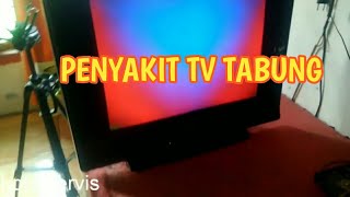 SERVIS TV SHARP GAMBAR MERAH NGEBLOK