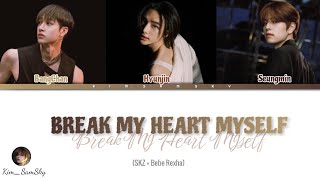 [AI COVER] How would SKZ BANG CHAN, HYUNJIN & SEUNGMIN×BEBE REXHA sing BREAK MY HEART MYSELF