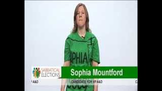 2012 Sabbatical Election : VP A&D Sophia Mountford