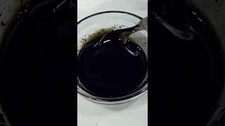 How To Make Black Hair Dye Only 1 Ingredient/#Shorts