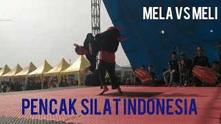 #pencak_silat_indonesia  ganda dewasa putri Mela vs meli