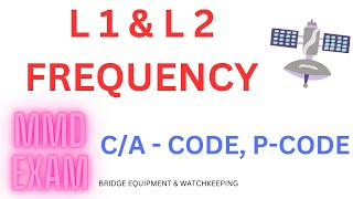 L 1 & L 2 frequency, C/A code, P-code, Navigation message of satellite, mmd exam GPS