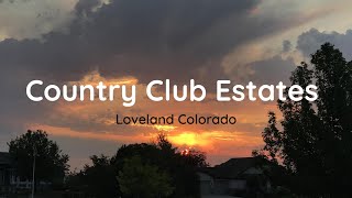 Country Club Estates Subdivion in Loveland Colorado