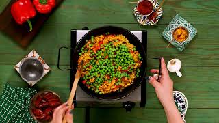 Shrimp and Chorizo Paella Skillet