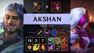 Akshan Mid vs Katarina: Triple Kill, Legendary - EUW Master Patch 14.20