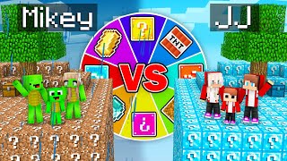 Mikey POOR vs JJ RICH Lucky Block Chunk Survival Battle in Minecraft ! - Maizen