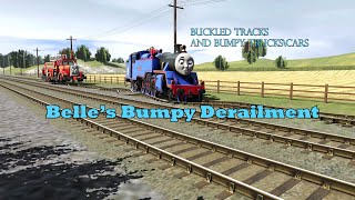 Belle's Bumpy Derailment | Buckled Tracks and Bumpy Trucks/Cars | Clip Remake