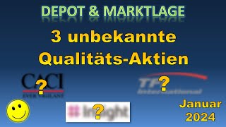 Die besten Aktien 2024 - 3 unbekannte Qualitäts-Aktien mit starker Kurs-Rendite! - Januar 2024