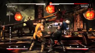 MKX Scorpion (Inferno) 44% Midscreen No Meter Combo