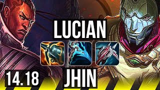 LUCIAN & Shaco vs JHIN & Rell (ADC) | 13/1/7, Legendary, 900+ games | EUW Diamond | 14.18