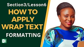 👉HOW TO APPLY WRAP TEXT FORMATTING