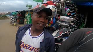 Ngara fig tree where mitumba shoes are sold for both genders