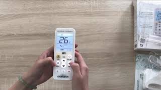 How to use Chunghop K-380EW Wi-Fi Backlight Remote Control for Air Conditioner