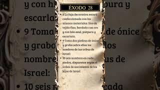 Éxodo 28, 8-10 #dios #biblia #versiculodeldia