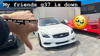 My friends g37 broke down :(