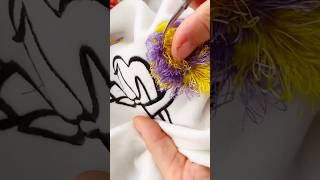 Let’s create Fringed Pom Pom in the hoop embroidery #machineembroidery #diy #embroidery #inthehoop